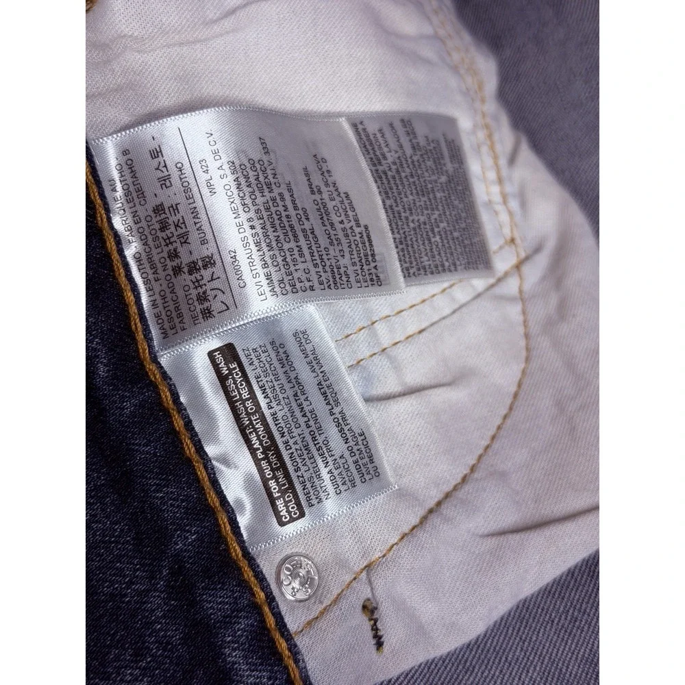 Levis 505 Jeans‎ Men's 36x32 Regular Fit Straight Leg Blue Cotton Denim